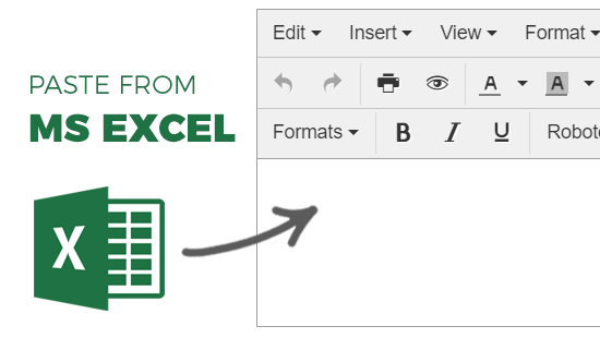 Paste from Excel