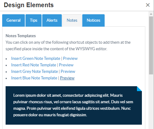 Design Elements Notes