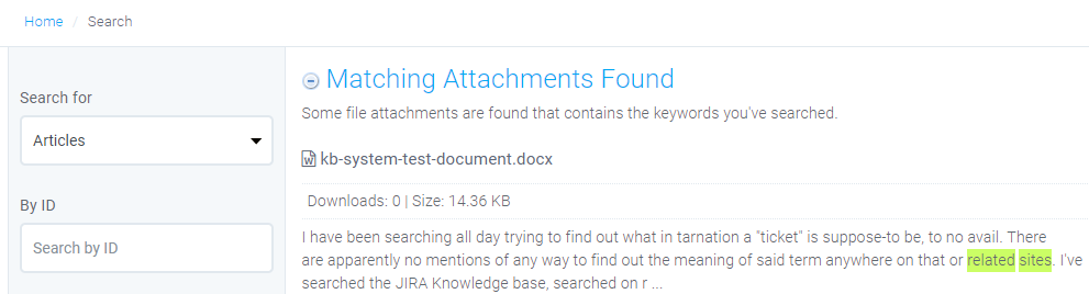 Search Article Attachments
